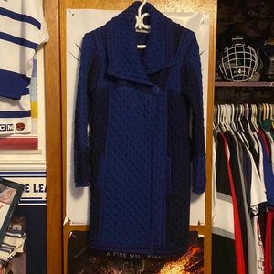 Women’s Wool Coat/cardigan Size Medium Made in Ireland